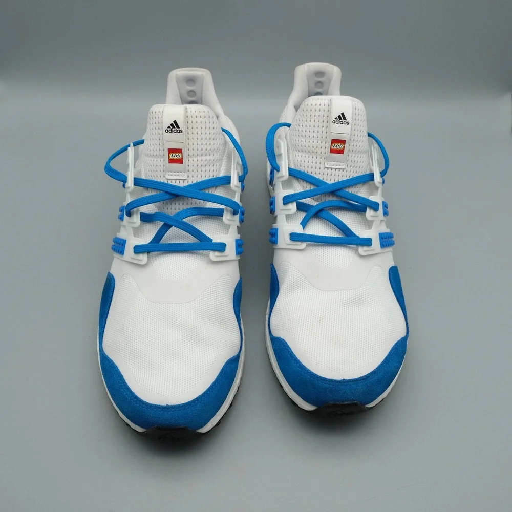 Adidas Ultraboost DNA x LEGO Mens White Blue Sneaker H67952 13 Running Shoe - Picture 12 of 13